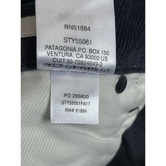 Patagonia‎ Pants Womens 28 Blue Corduroy Straight Leg 5 Pockets Stretch Regular - Picture 11 of 14